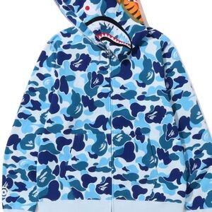 Bape Multicolor Camo Zip Up Hoodie